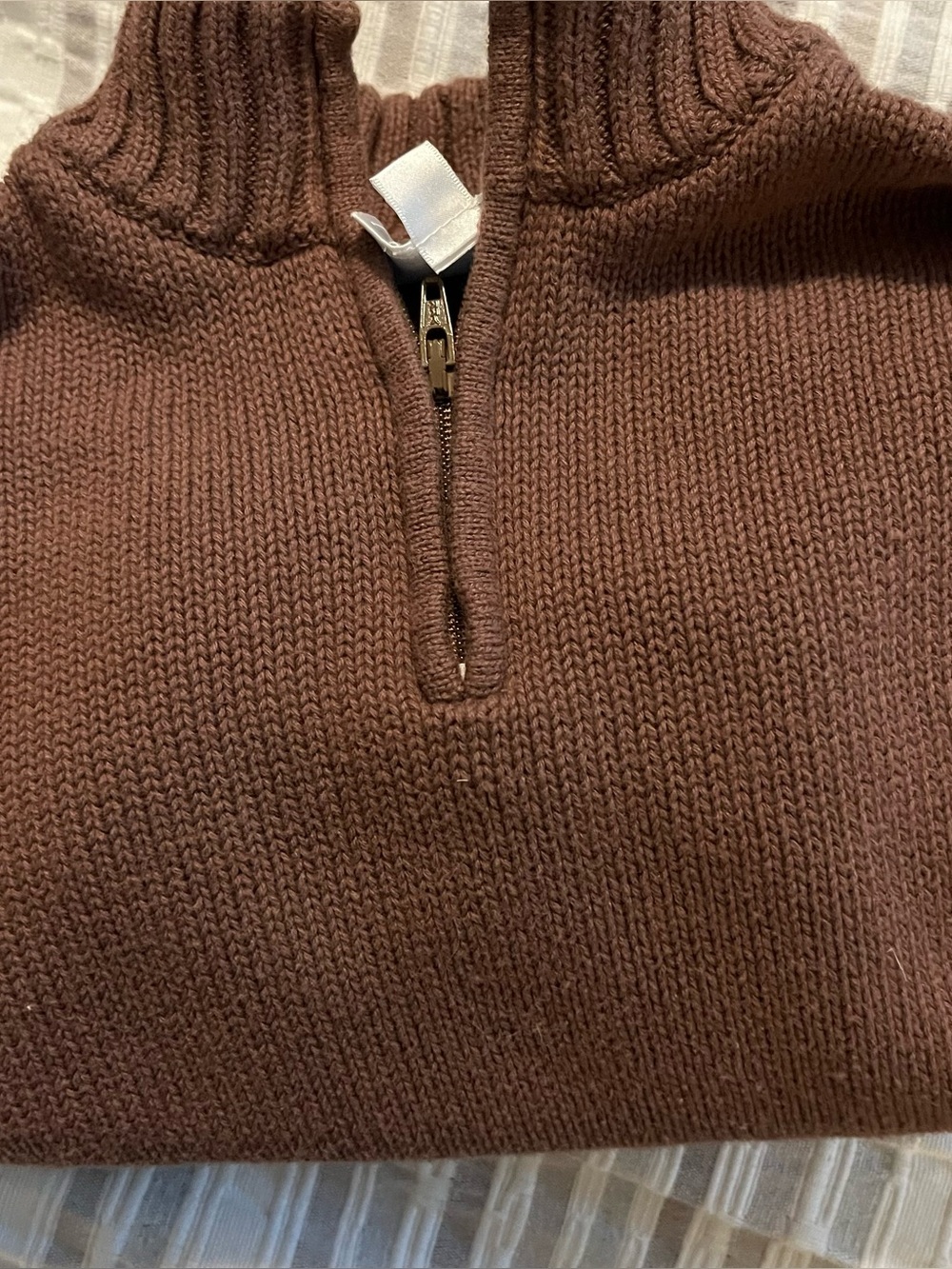 Little English boys size 4 Brown sweater
